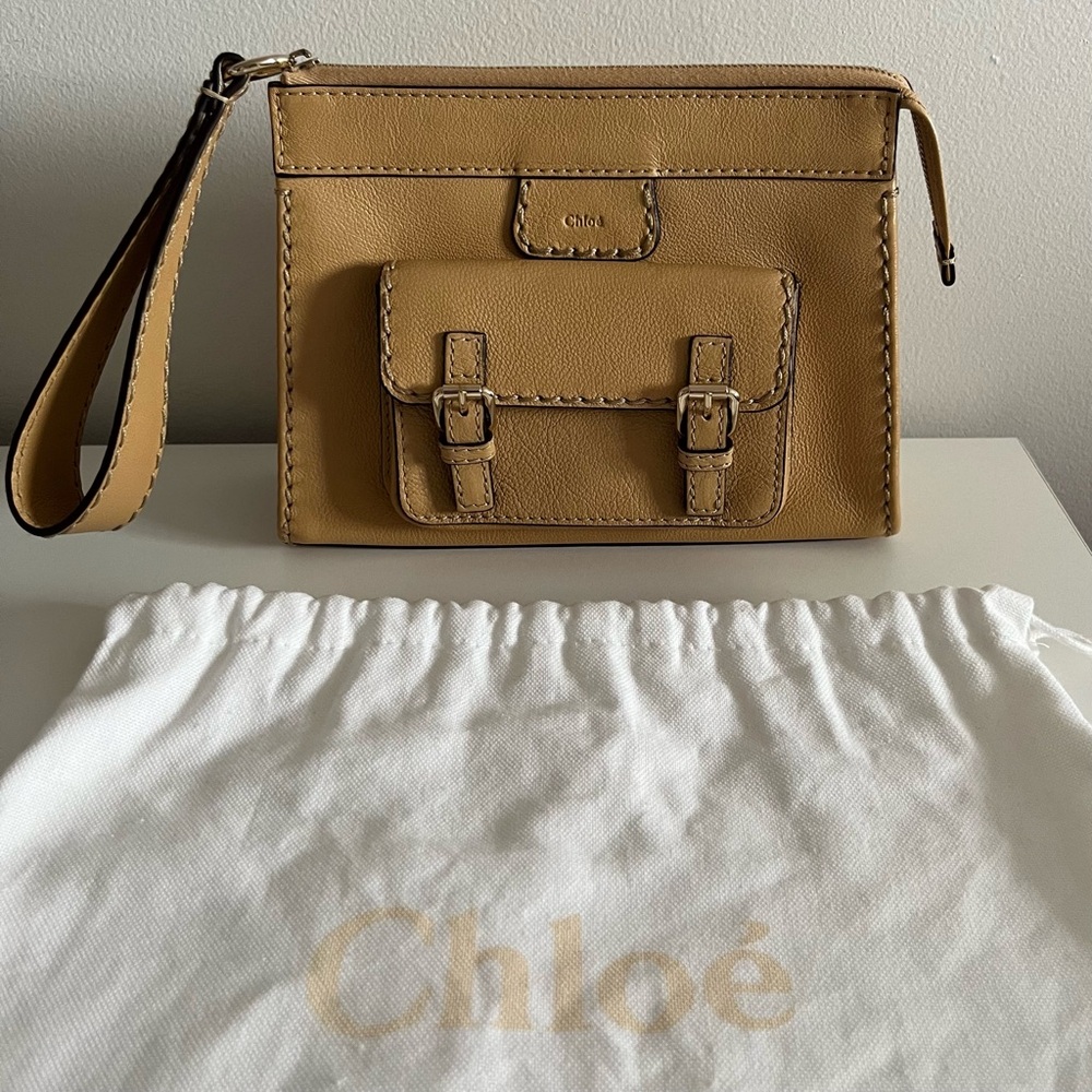 Chloé Leather Wristlet